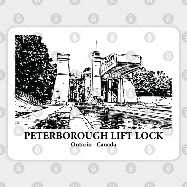 Peterborough Lift Lock - Ontario Magnet by Lakeric